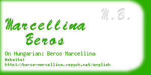 marcellina beros business card